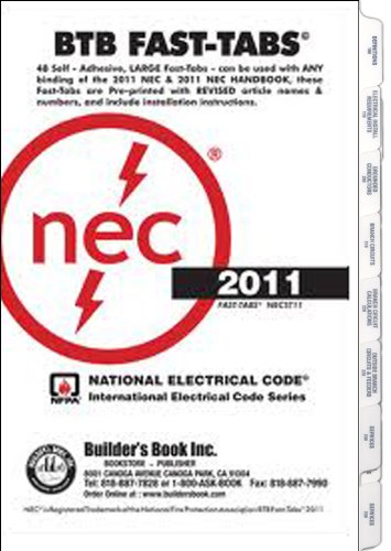 2011 National Electrical Code Fast-Tabs (For Softcover, Spiral, Looseleaf and Handbook) - Click to Buy