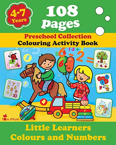 Little Learners - Colors and Numbers: Coloring and Activity Book with Puzzles, Brain Games, Problems, Mazes, Dot-to-Dot & More for 4-7 Years Old Kids (Volume 4) - Click to Buy