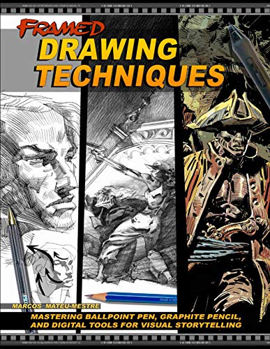 Framed Drawing Techniques: Mastering Ballpoint Pen, Graphite Pencil, and Digital Tools for Visual Storytelling - Click to Buy