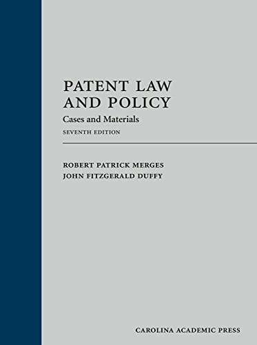 Patent Law and Policy: Cases and Materials - Click to Buy