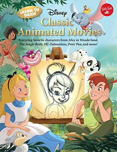 Learn to Draw Disney's Classic Animated Movies: Featuring favorite characters from Alice in Wonderland, The Jungle Book, 101 Dalmatians, Peter Pan, and more! - Click to Buy