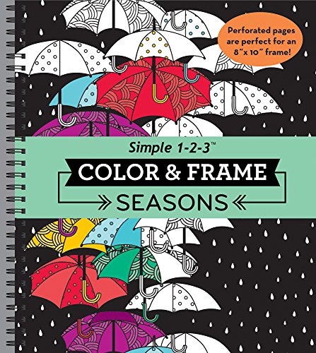 Color & Frame - Seasons (Adult Coloring Book) - Click to Buy