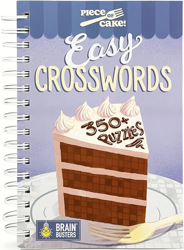 Piece of Cake: Easy Crossword Puzzle Book: Over 350 Crosswords (Brain Busters Puzzle Collection) - Click to Buy