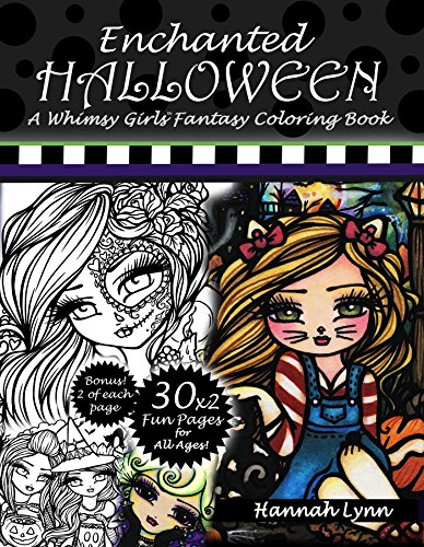 Enchanted Halloween: A Whimsy Girls Fantasy Coloring Book - Click to Buy
