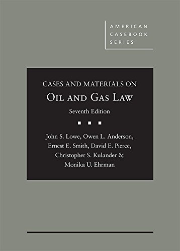 Cases and Materials on Oil and Gas Law - Click to Buy