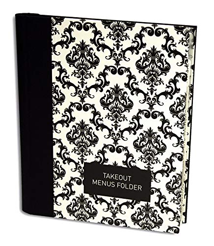 Takeout menu Folder: Elegant Black - Click to Buy