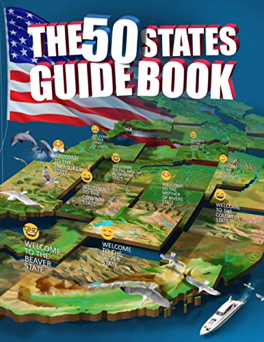 The 50 States Guide Book: Explore The USA With State-By-State Fact Filled Maps! - Click to Buy