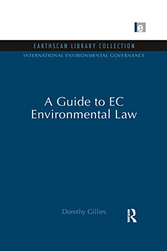 A Guide to EC Environmental Law (International Environmental Governance Set) - Click to Buy