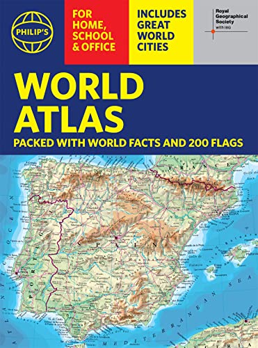 Philip's RGS World Atlas (A4): with Global Cities, Facts and Flags (Philip's World Atlas) - Click to Buy