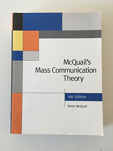 McQuail's Mass Communication Theory - Click to Buy