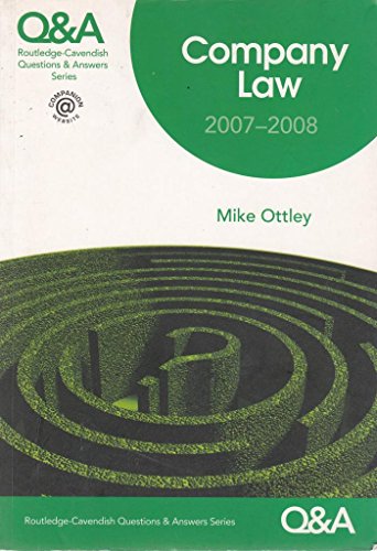 Q&A Company Law 2007-2008 (Questions and Answers) - Click to Buy
