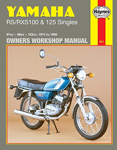 Haynes Yamaha RS/RXS100 & 125 Singles: 1974 to 1995 - 97cc - 98cc - 123cc - Click to Buy