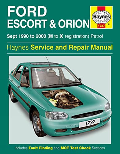 Ford Escort and Orion Service and Repair Manual : 1990-2000 - Click to Buy