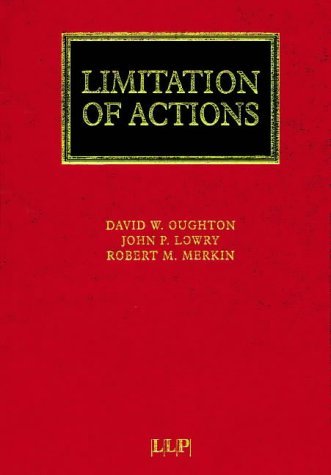 Limitation of Actions (Lloyd's Commercial Law Library) - Click to Buy