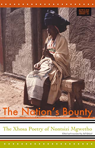 Nation's Bounty: The Xhosa Poetry of Nontsizi Mgqwetho: 22 (African Treasury) - Click to Buy
