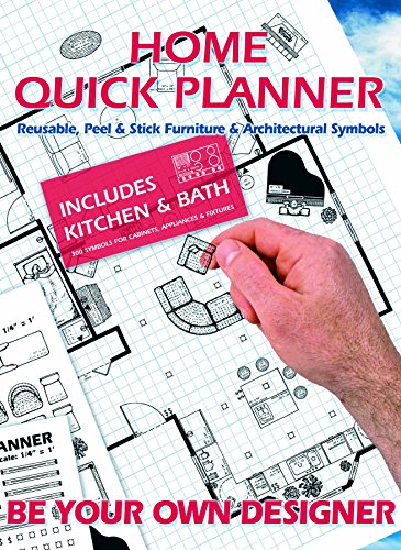 Home Quick Planner: Reusable, Peel & Stick Furniture & Architectural Symbols - Click to Buy