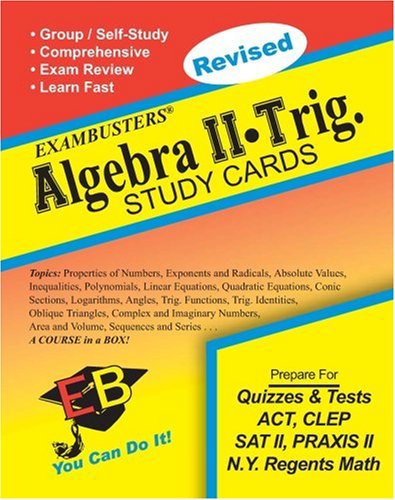 Ace's Algebra 2-Trig Exambusters Study Cards - Click to Buy