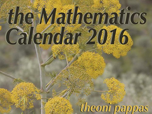 The Mathematics Calendar 2016 - Click to Buy