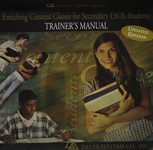 Enriching Content Classes for Secondary Esol Students: Trainer's Manual - Click to Buy