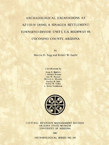 Archaeological Excavations at Az I:10:30 Asm, a Sinagua Settlement: Townsend Divide Unit I, U.s. Hwy. 89, Coconino Co., Az (ASM Archaeological Series) - Click to Buy