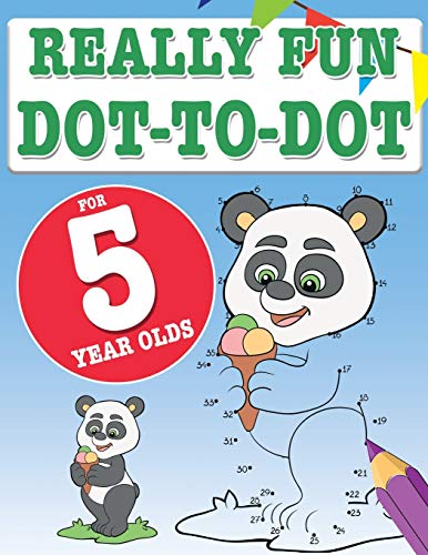 Really Fun Dot To Dot For 5 Year Olds: Fun, educational dot-to-dot puzzles for five year old children - Click to Buy