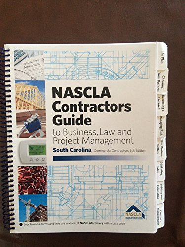 South Carolina, Contractors Guide to Business, Law and Project Management for Residential Builders, Sixth Edition - Click to Buy