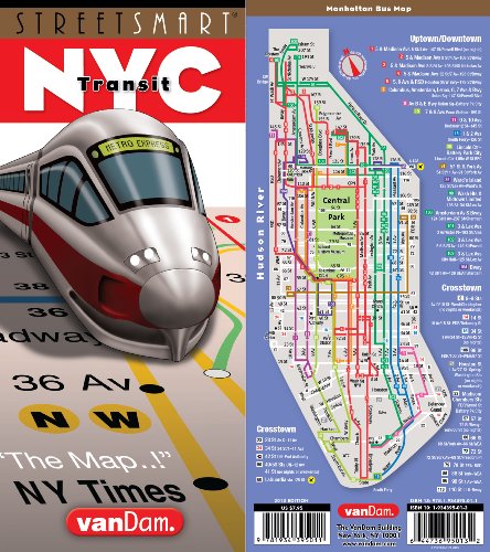 Streetsmart NYC Transit Map by Vandam: Transit Edition - Click to Buy