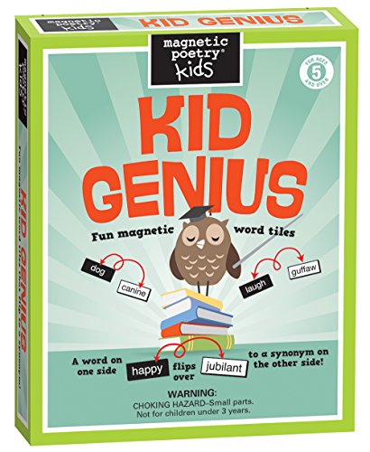 Magnetic Poetry Kid Genius Black and White Playful Decorative Magnet 1 Count - Click to Buy