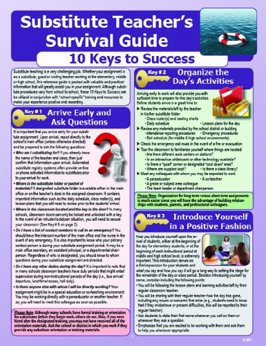 Substitute Teacher's Survival Guide: 10 Keys to Success - Click to Buy