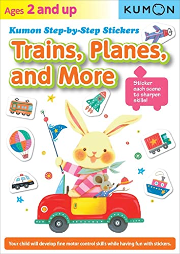 Step-By-Step Stickers: Trains, Pl (Kumon Step-By-Step Stickers) - Click to Buy