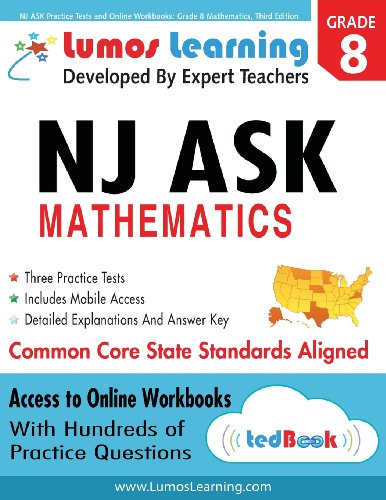 NJ ASK Practice Tests and Online Workbooks: Grade 8 Mathematics, Third Edition: Common Core State Standards, NJASK 2014 - Click to Buy