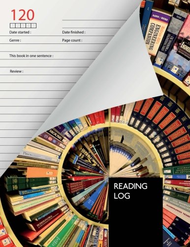 Reading Log: Reader's Journal for 120 books | 124 pages | cream paper | large (8.5"x11")