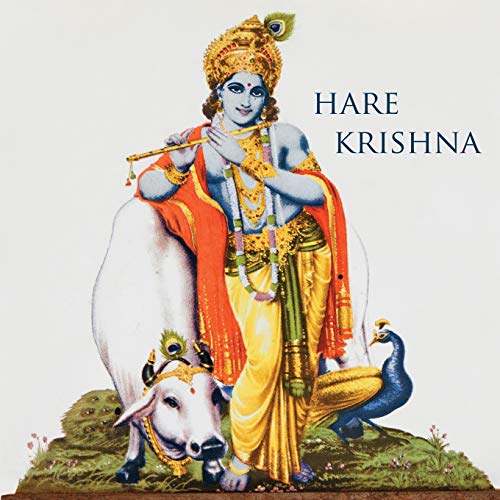 Hare Krishna: 150-Page Blank Writing Diary with Hindu Deity Krishna 8.5 X 8.5 Square (Grey) (Symbology Series of Writing Journals) (Volume 2)