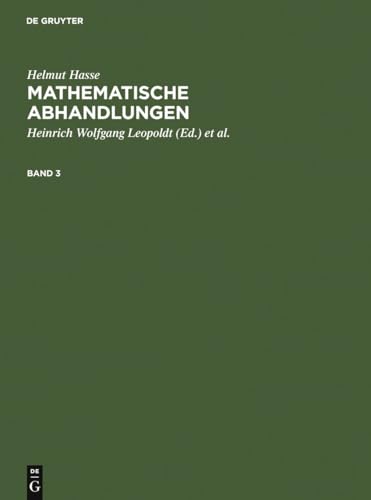 Helmut Hasse: Mathematische Abhandlungen. 3 - Click to Buy