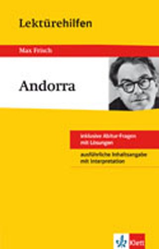 Klett Lektürehilfen Max Frisch Andorra: für Oberstufe und Abitur - Interpretationshilfe für die Schule - Click to Buy