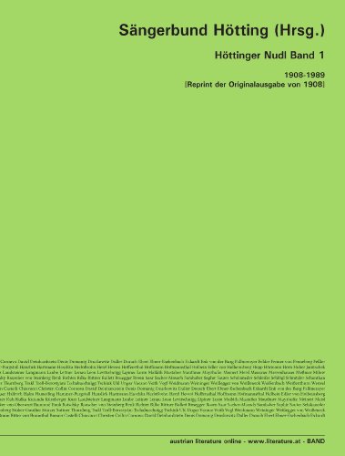 Höttinger Nudl Band 1: 1908-1989 [Reprint der Originalausgabe von 1908] (German Edition) - Click to Buy