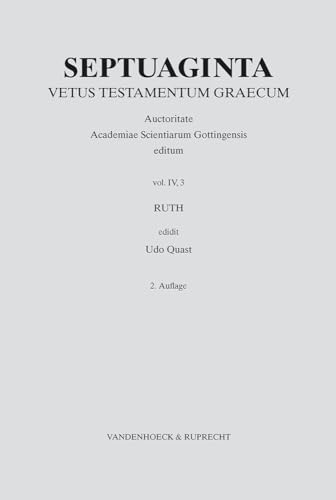 Septuaginta. Vetus Testamentum Graecum: Band 4,3: Ruth - Click to Buy