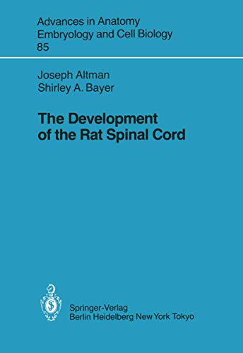 The Development of the Rat Spinal Cord - Click to Buy