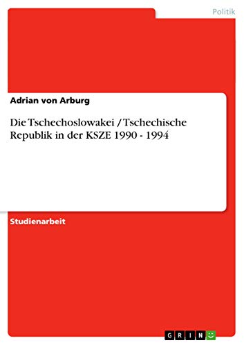 Die Tschechoslowakei / Tschechische Republik in der KSZE 1990 - 1994 - Click to Buy
