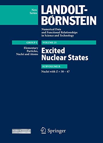 Z = 30-47. Excited Nuclear States - Click to Buy
