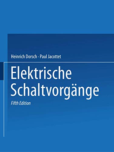Rüdenberg Elektrische Schaltvorgänge (German Edition) - Click to Buy