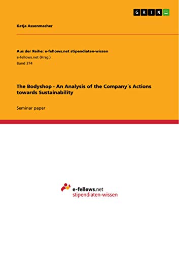 The Bodyshop - An Analysis of the Company´s Actions towards Sustainability - Click to Buy