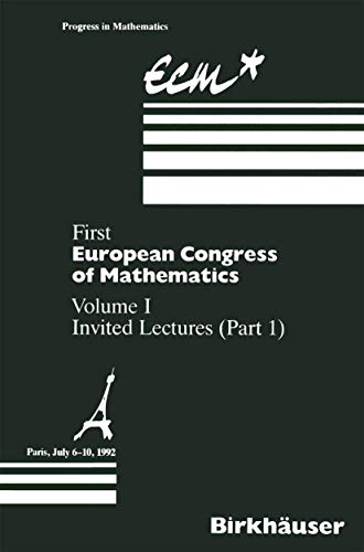 First European Congress of Mathematics: Volume I Invited Lectures Part 1 - Click to Buy