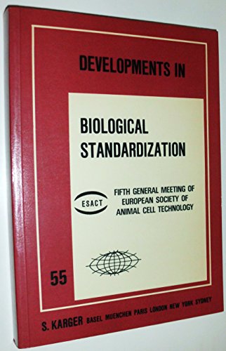 Proceedings of the Fifth General Meeting of European Society of Animal Cell Technology - Click to Buy