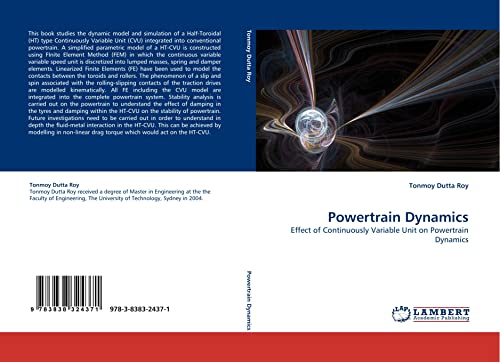 Powertrain Dynamics: Effect of Continuously Variable Unit on Powertrain Dynamics - Click to Buy