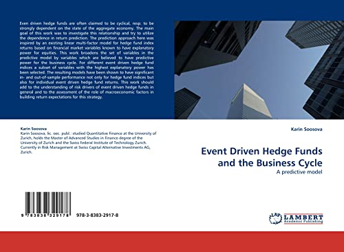 Event Driven Hedge Funds and the Business Cycle: A predictive model
