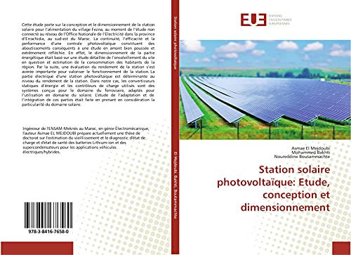 Station solaire photovoltaïque: Etude, conception et dimensionnement (Omn.Univ.Europ.) (French Edition) - Click to Buy