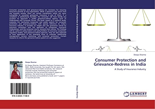 Consumer Protection and Grievance-Redress in India: A Study of Insurance Industry - Click to Buy