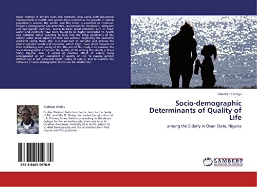 Socio-demographic Determinants of Quality of Life: among the Elderly in Osun State, Nigeria - Click to Buy