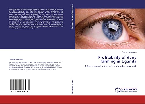 Profitability of dairy farming in Uganda: A focus on production costs and marketing of milk